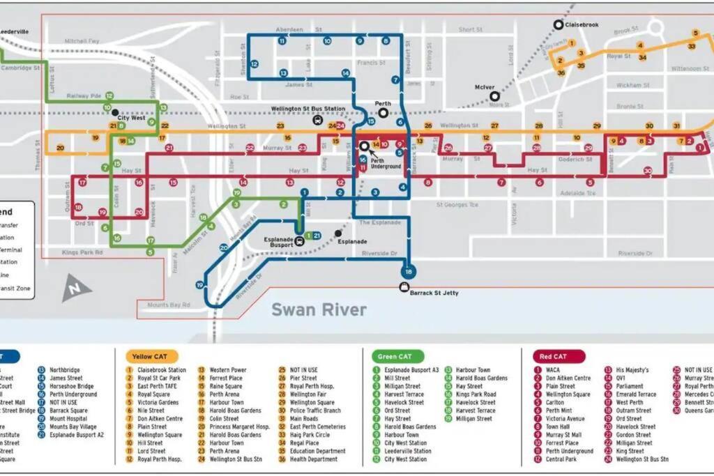 City & Lakeside With Free Parking, Pool And 10 Mins Walk Into The City Perth Bagian luar foto